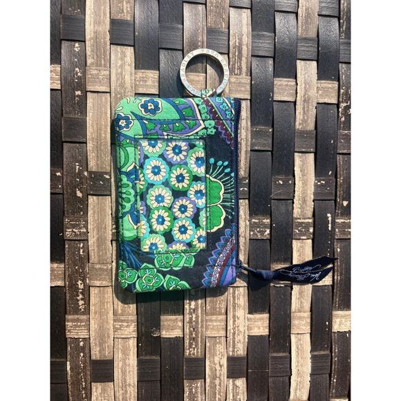 Vera Bradley Zippered ID Card Holder Rhapsody in Blue - Picture 9 of 10